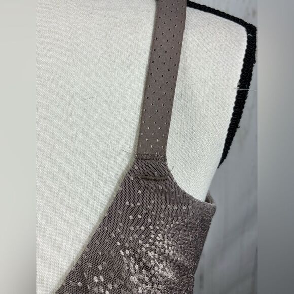 Wacoal Back Appeal Smoothing Dot Jacquard Underwire Bra Cappuccino Size 38DD - Picture 4 of 11